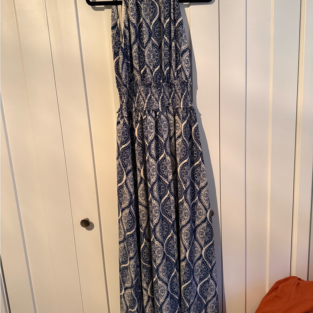 Chelsea28 Blue and White Patterned Maxi Dress - Picture 3 of 5